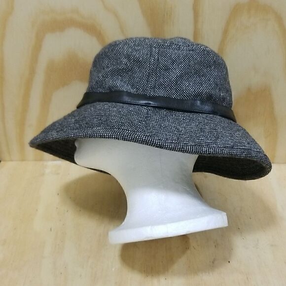 Banana Republic Tweed Bucket Hat Sz Small/Med ( Unisex ) - Picture 4 of 6